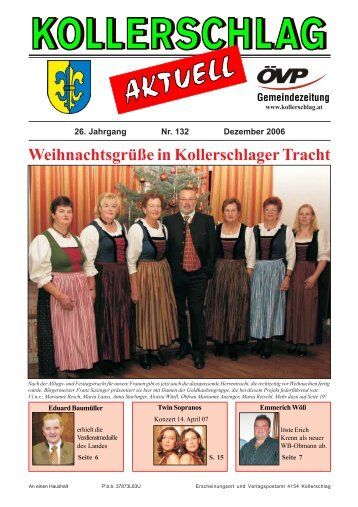 Weihnachtsgrüße in Kollerschlager Tracht - Marktgemeinde ...