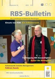 Schwerpunkt Soziales Management: Führen heute - RBS