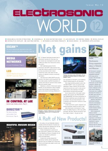 ES World newsletter a/w - Electrosonic