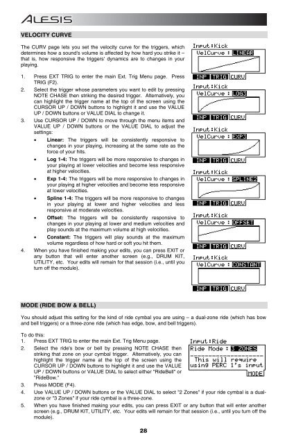 DM8 Module - Operator's Manual - RevA - Alesis