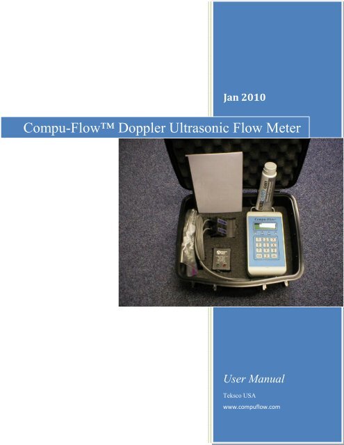 Compu-Flow™ Doppler Ultrasonic Flow Meter - Instrumart