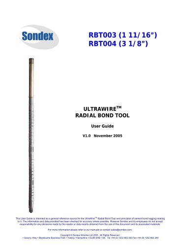 Radial Bond Tool - GE Energy