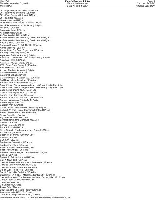 Nintendo GameCube 574 Games.pdf - Rob's PC Repair
