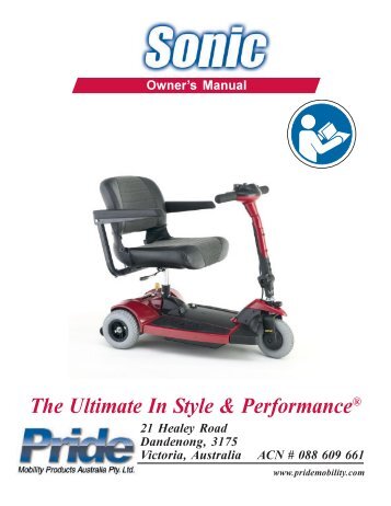 AUS Sonic (sc52) om.p65 - Pride Mobility Products