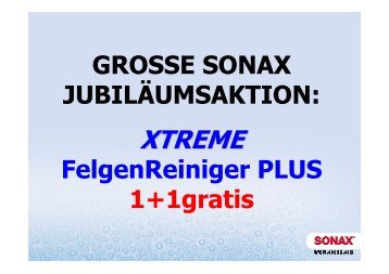 SONAX Xtreme FelgenReiniger PLUS 1+1 gratis