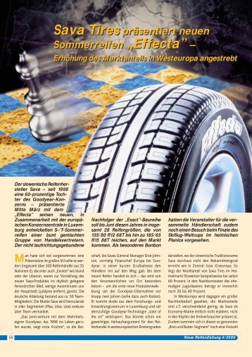 Sava Tires präsentiert neuen Sommerreifen ... - Reifenpresse.de