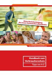 Handbuch zum Verbraucherschutz - Verbraucherzentrale Südtirol