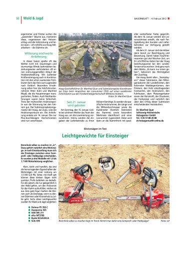 Leichtgewichte für Einsteiger - Landwirtschaftskammer Schleswig ...