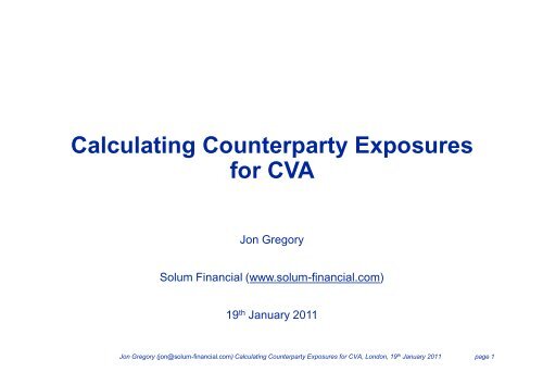 Incremental Expected Exposure Cva Central
