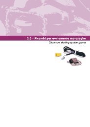 2.3 - Ricambi per avviamento motoseghe Chainsaw starting system ...