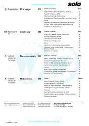 Motorsaege Solo 656 - Ersatzteilplan