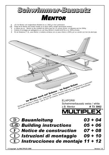 Schwimmer-Bausatz - Multiplex