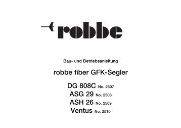 robbe fiber GFK-Segler DG 808C No. 2507 - CMC-Versand