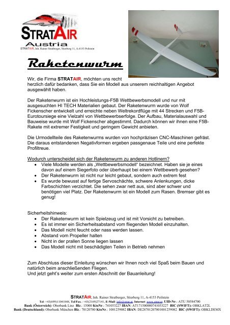 RAKETENWURM / Setup