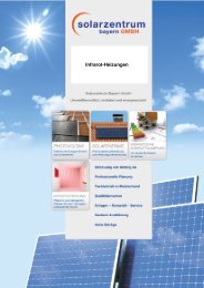 Infrarotheizung - Solarzentrum Bayern