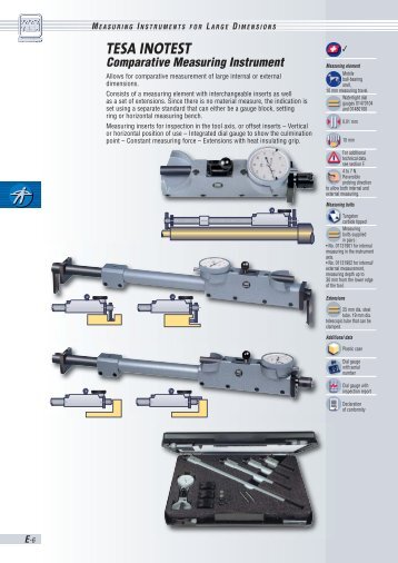 TESA INOTEST Comparative Measuring Instrument