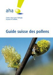 Guide suisse des pollens - Pollen und Allergie