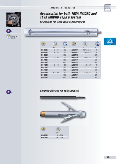 TESA IMICRO With Analogue Indication - Microtes