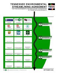 TESA Overall Agreement - Tennessee Department of Transportation