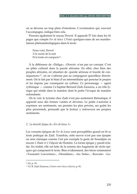 Dossier Bernard Zadi Zaourou, quelques mois après ... - RiMe - Cnr