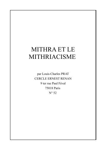MITHRA ET LE MITHRIACISME - La Voie du SOI