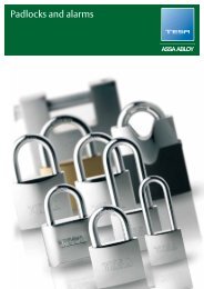 Padlocks and alarms - Tesa