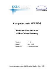 KN HIV Handbuch v1-06 - Juni 2006 - Kompetenznetz HIV/AIDS