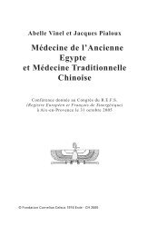 Médecine de l'Ancienne Egypte et Médecine Traditionnelle Chinoise