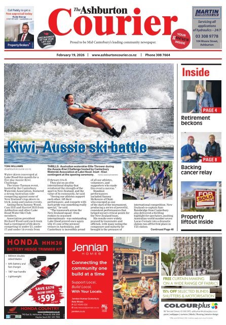 Ashburton Courier: February 19, 2026