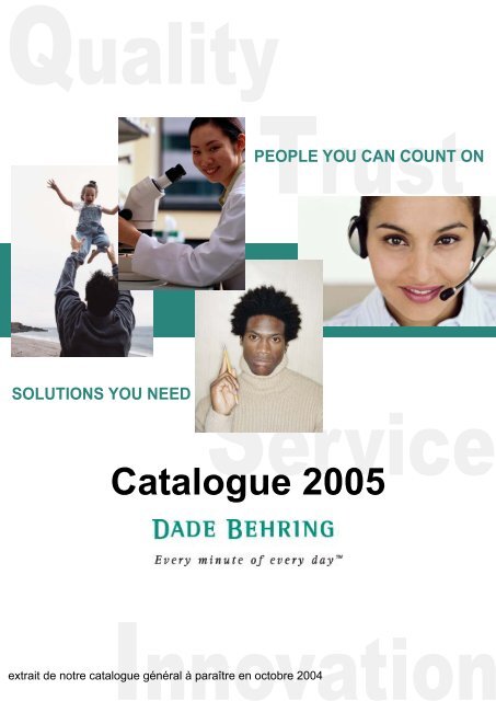Catalogue 2005 Dade Behring - reacting.ma