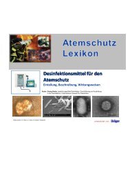 Desinfektionsmittel für den Atemschutz Einteilung, Beschreibung ...