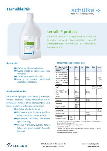 Termékleírás terralin® protect