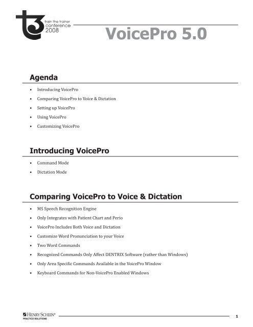 Voice Activated Perio Charting