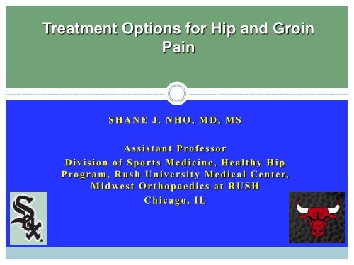 Treatment Options for Hip Pain - Rush University Medical Center
