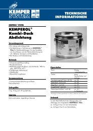 KEMPEROL® Kombi-Dach Abdichtung