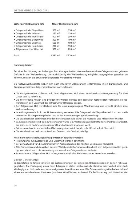 Ortsgemeinde Diepoldsau Jahresrechnung 2006 Budget 2007