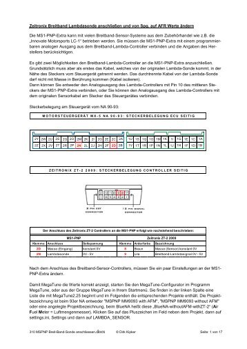 310 MSPNP Breit-Band-Sonde anschliessen