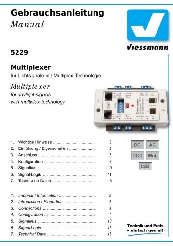 Multiplexer - Viessmann Modellspielwaren GmbH