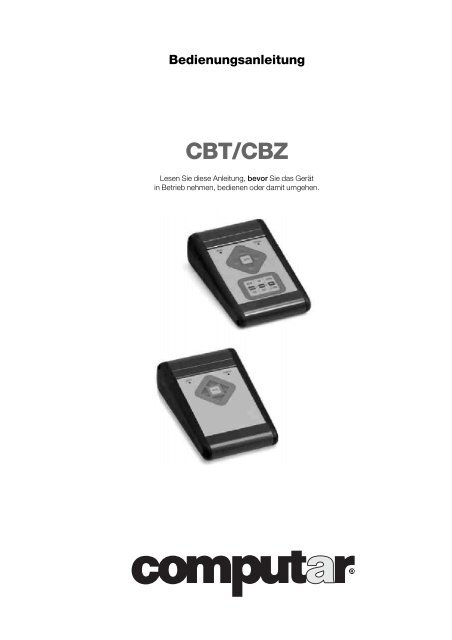 Bedienungsanleitung CBT/CBZ - CBC Group - CCTV