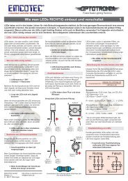 Wie man LEDs RICHTIG einbaut und verschaltet 2 - Emcotec