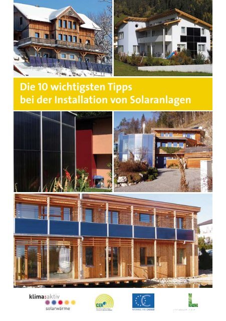 Die 10 wichtigsten Tipps bei der Installation von ... - Austria Solar