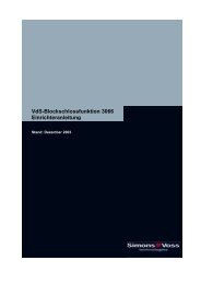 VdS-Blockschlossfunktion 3066 Einrichteranleitung - Simons-Voss