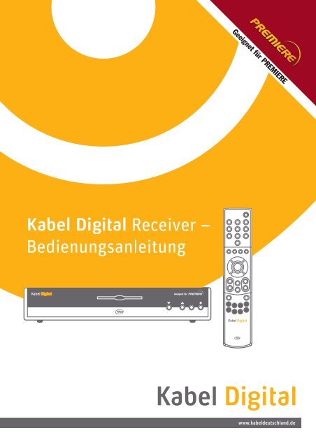 Kabel Deutschland Receiver Sagemcom Hängt Sich Auf Kabel Digital Receiver - Bedienungsanleitung - Kabel Deutschland