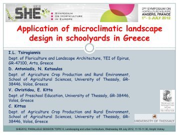 Application of microclimatic landscape design in schoolyards in ...
