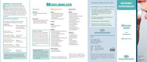 medicijn- wijzer - Veldhuis Schrijft