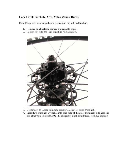 Cane creek hubs outlet