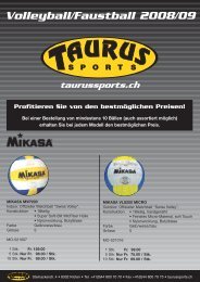 Volleyball/Faustball 2008/09 - TAURUS SPORTS Kloten