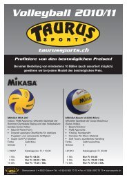 Volleyball 2010/11 - TAURUS SPORTS Kloten