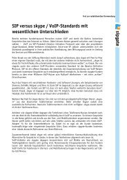 SIP versus skype / VoIP-Standards mit wesentlichen ... - Sipgate