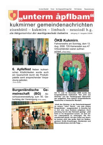 ÖKB Kukmirn. - Gemeinde Kukmirn